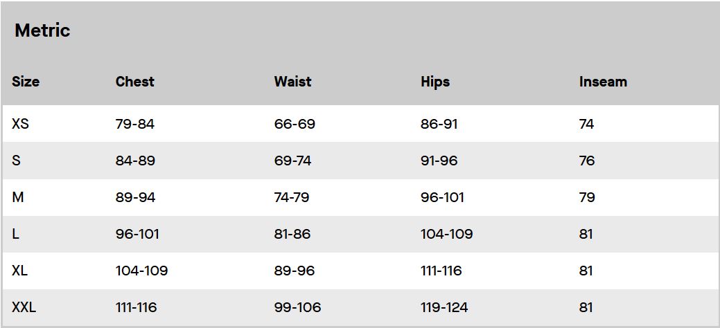 Louis Garneau Womens Clothing Size Guide