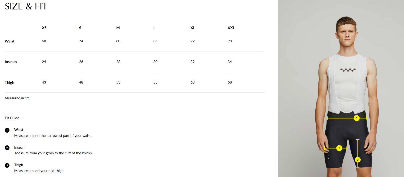 Pedla Clothing Size Guide