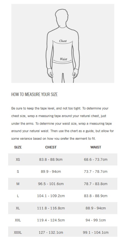 Giro Bibs Mens Size Guide
