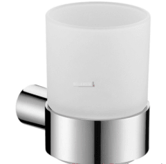 Bella Vista Chrome Tumbler Holder Round Design