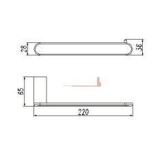 Bella Vista Chrome Hand Towel Holder Round Design