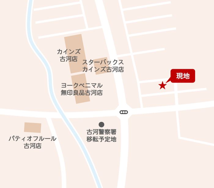 古河市西牛谷 区画整理整形地 123坪間取り・平面図古河市の不動産・土地・戸建・マンション・賃貸・売却査定・リブライズ