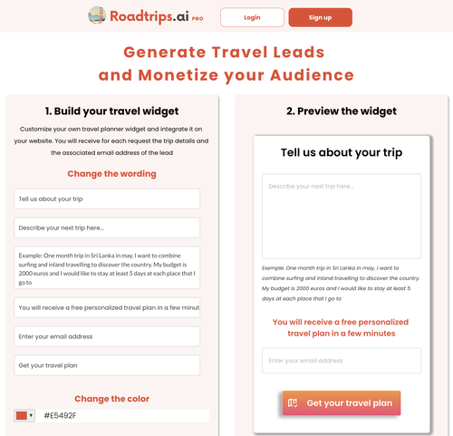 integrate chatgpt to your travel website