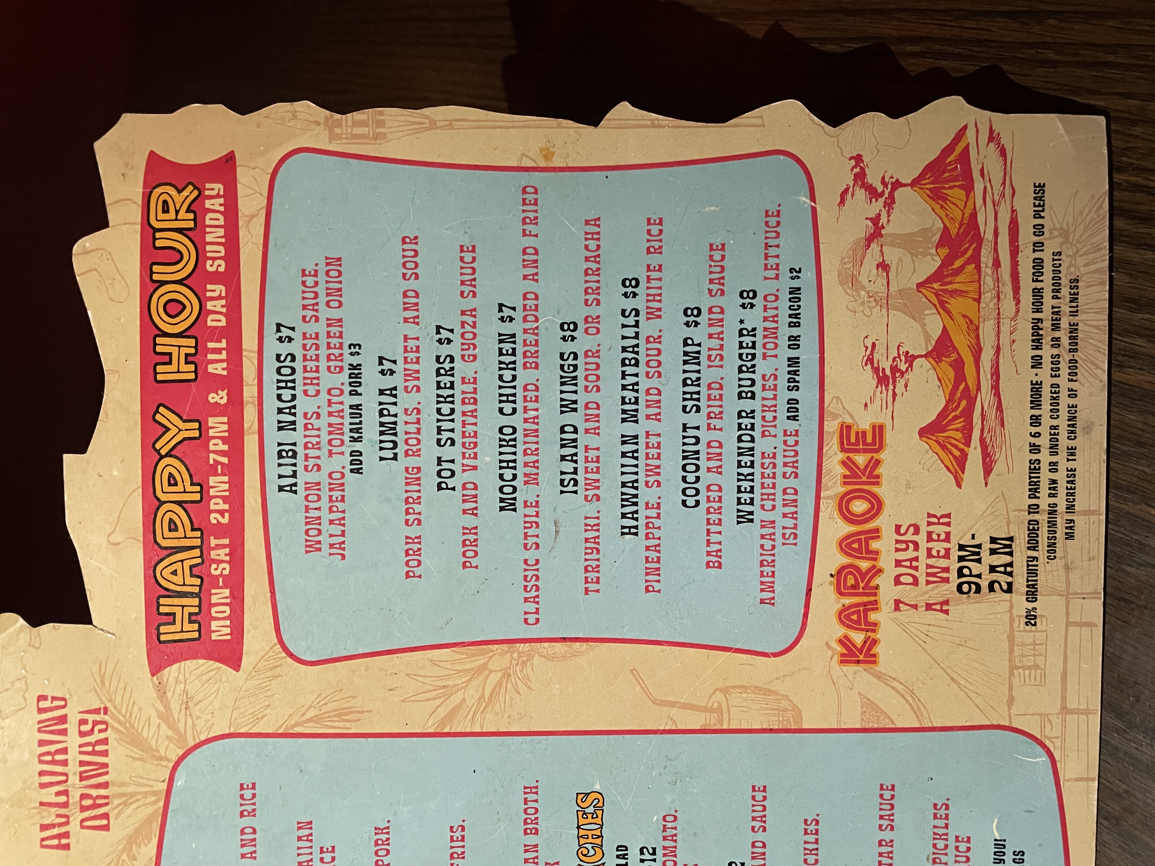 Food & Drink Menu