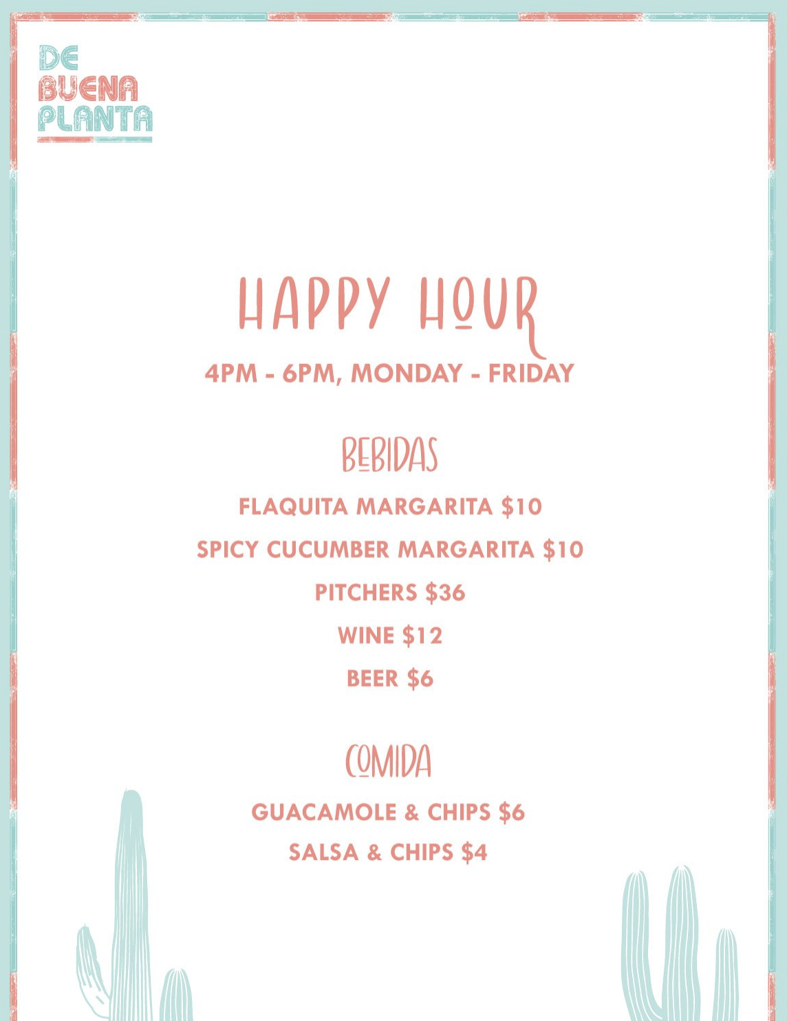 Food & Drink Menu