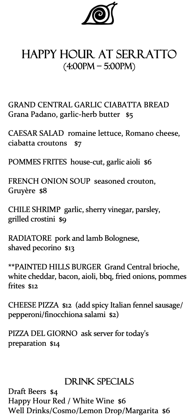 Food & Drink Menu