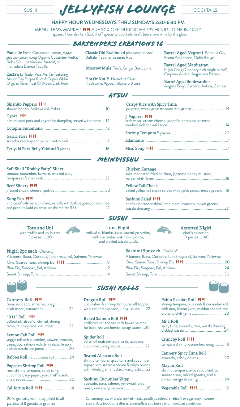 Food & Drink Menu