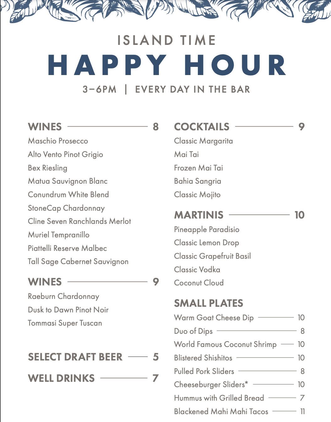 Food & Drink Menu