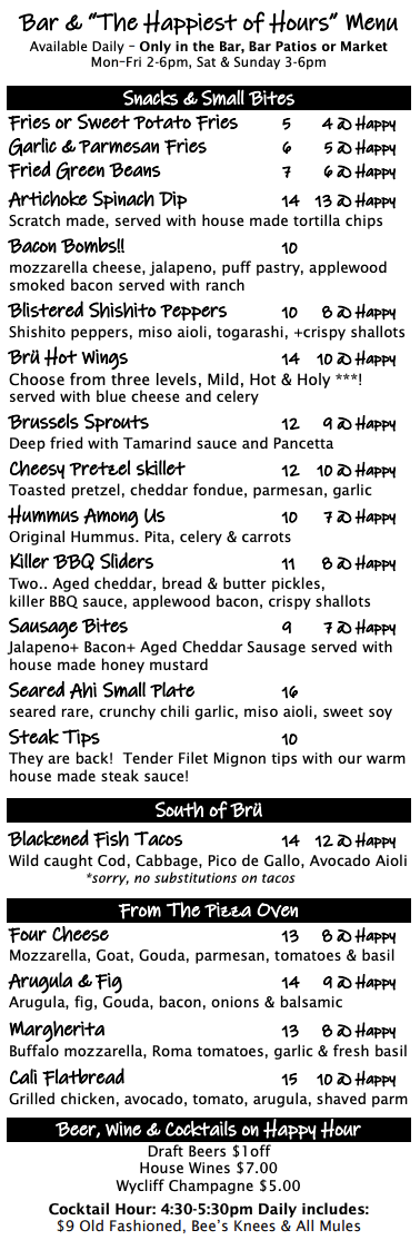 Food & Drink Menu
