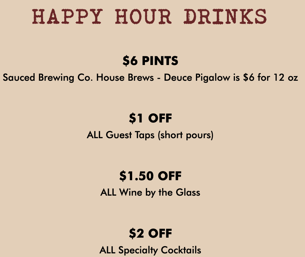 Drink Menu