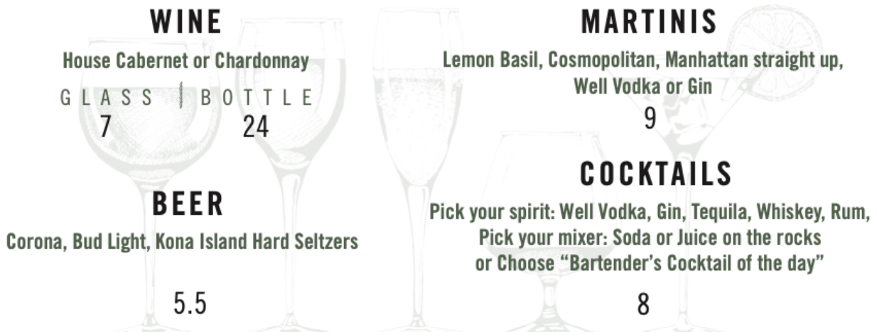 Drink Menu