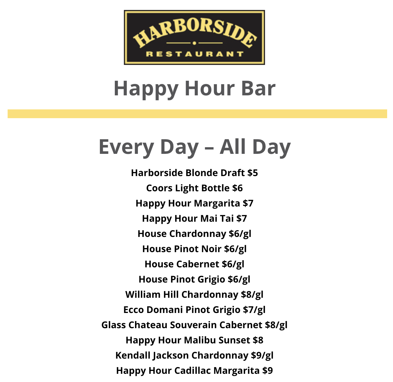 Drink Menu