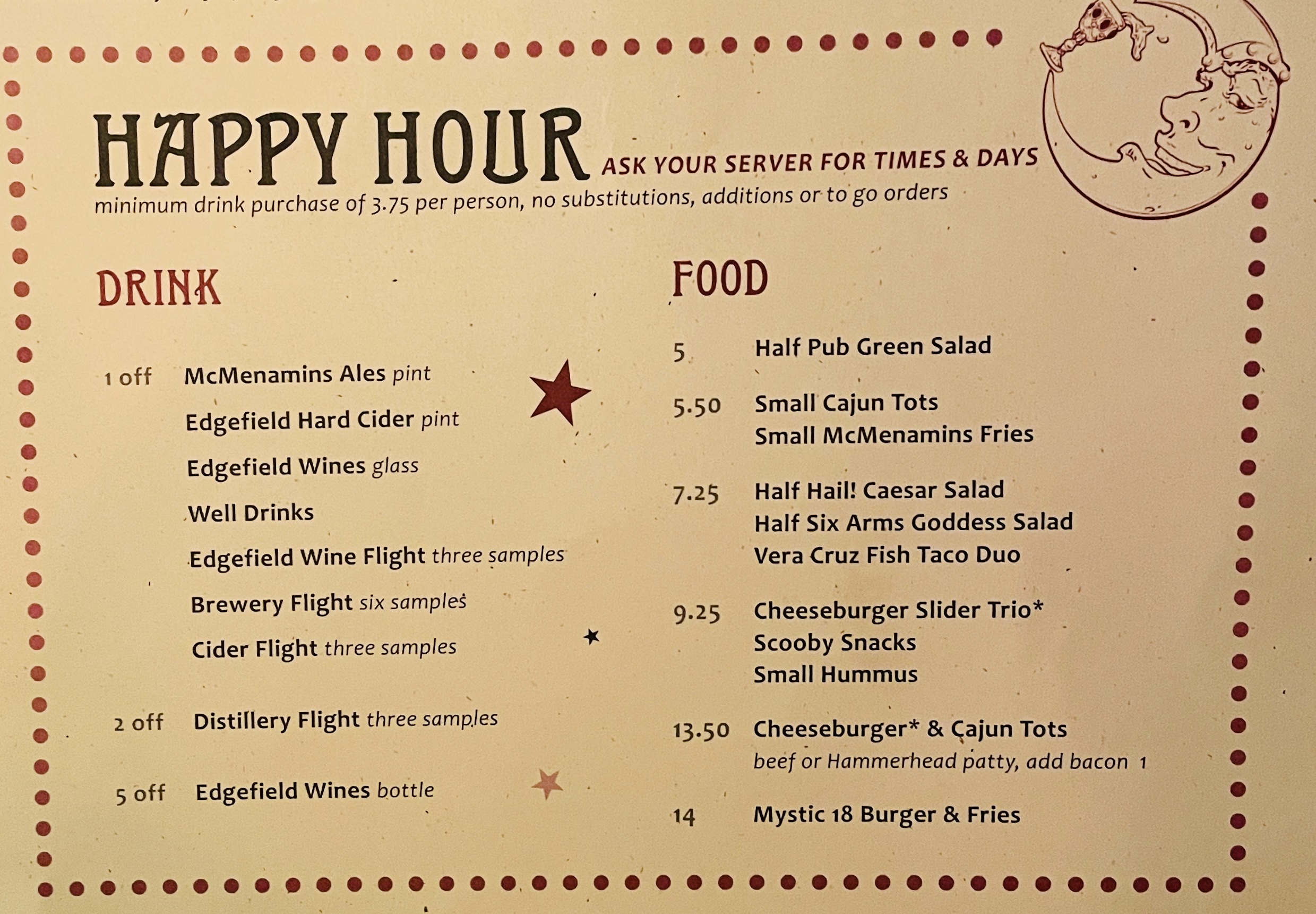Food & Drink Menu
