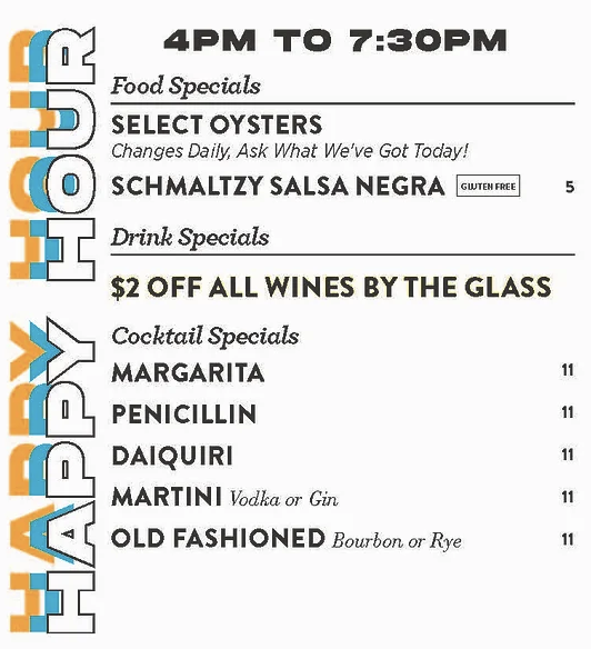 Food & Drink Menu