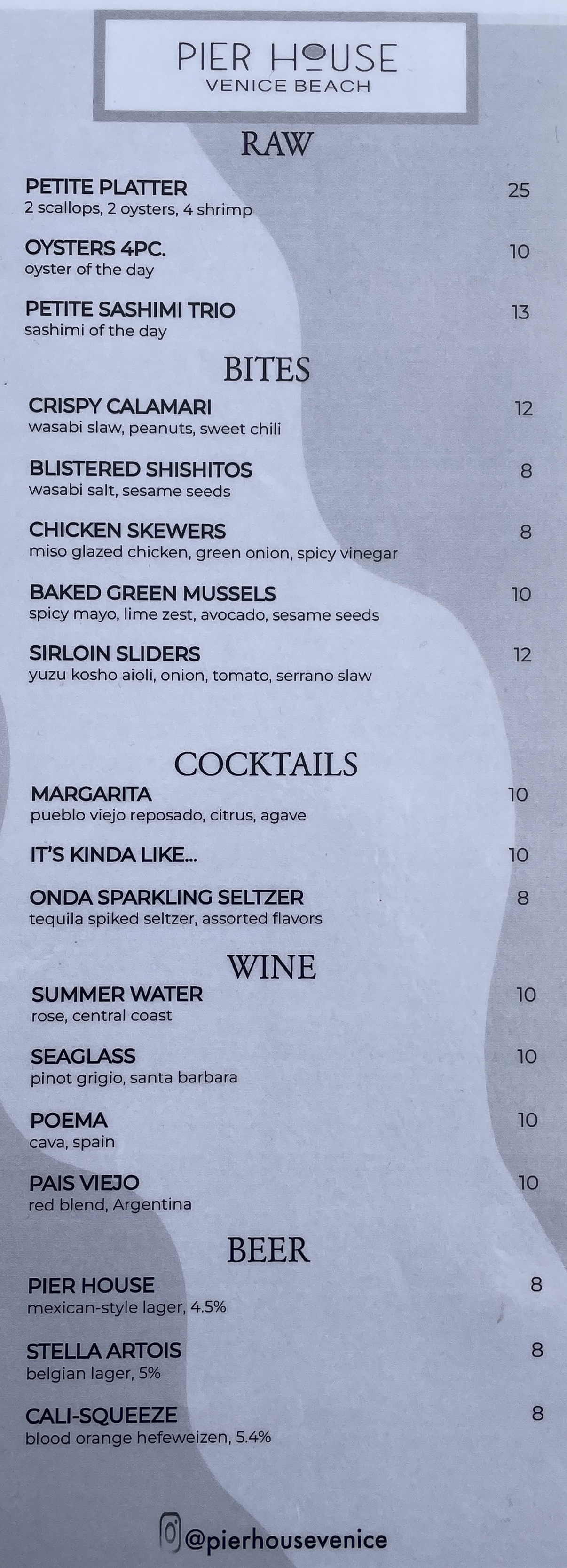 Food & Drink Menu
