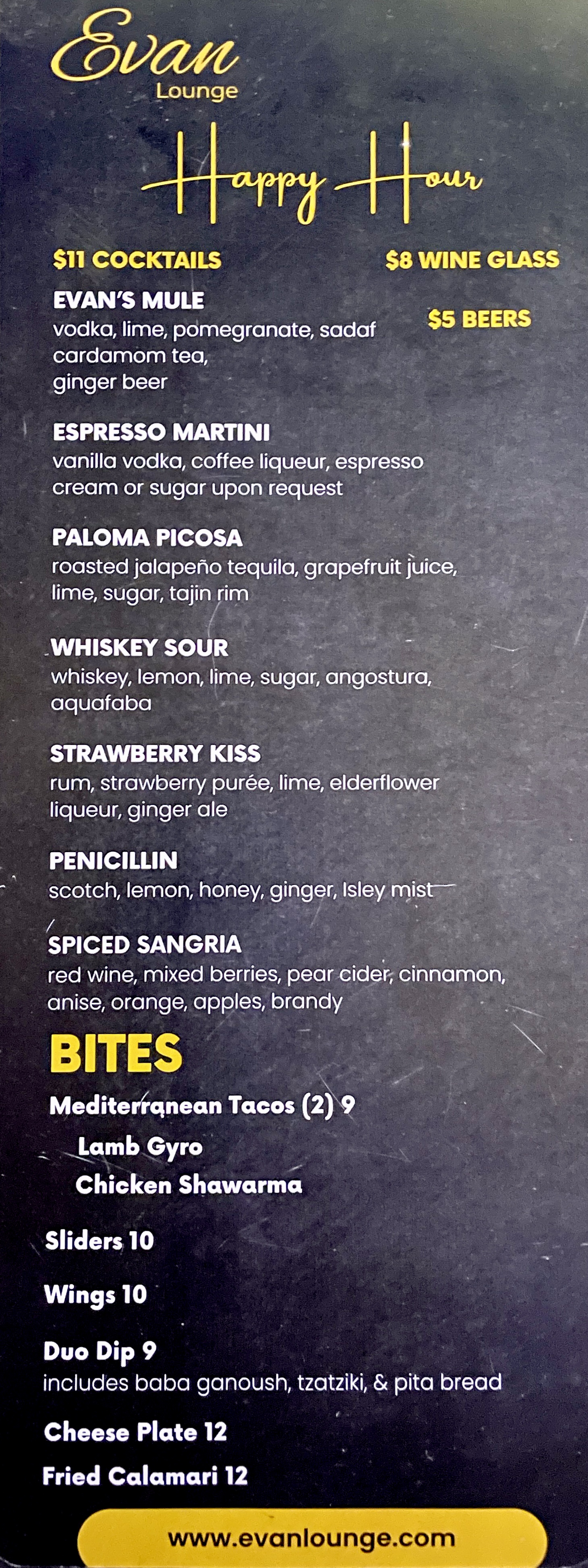 Food & Drink Menu