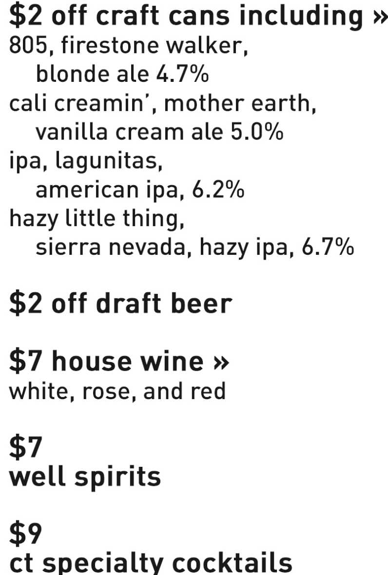Drink Menu
