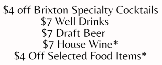 Food & Drink Menu
