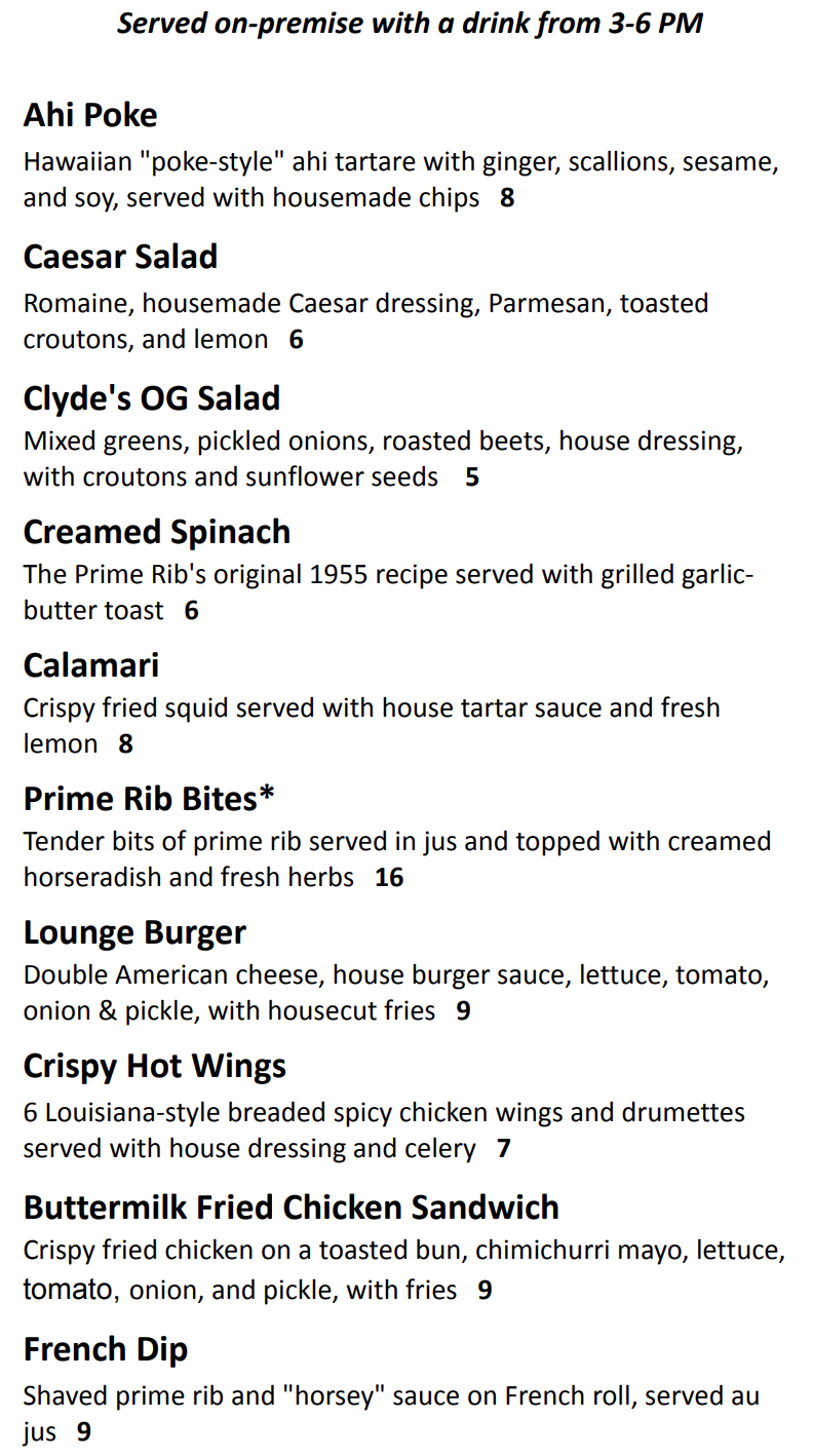 Food Menu
