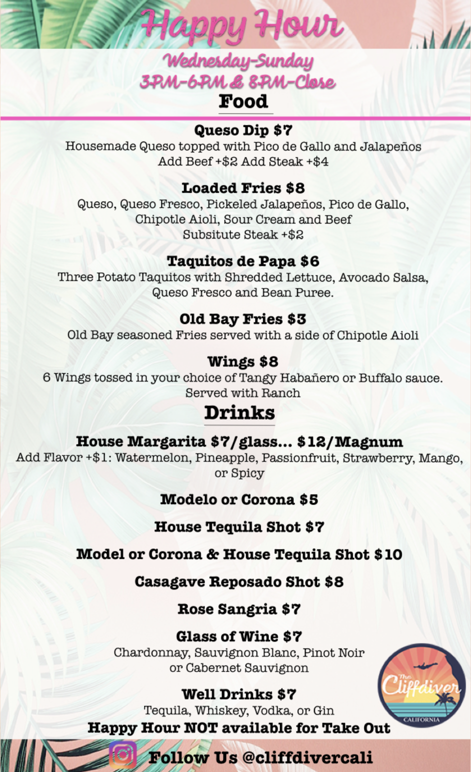 Food & Drink Menu