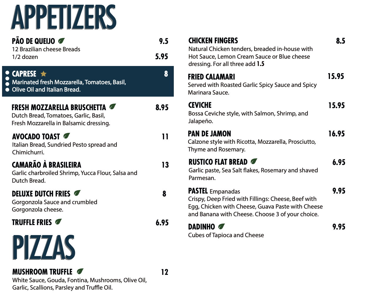 Food Menu