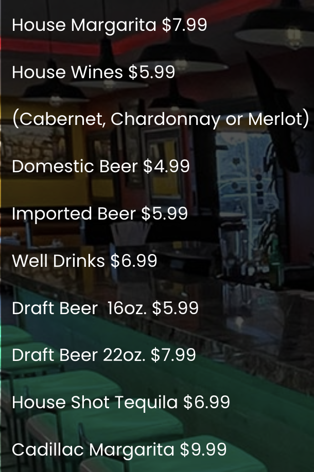 Drink Menu