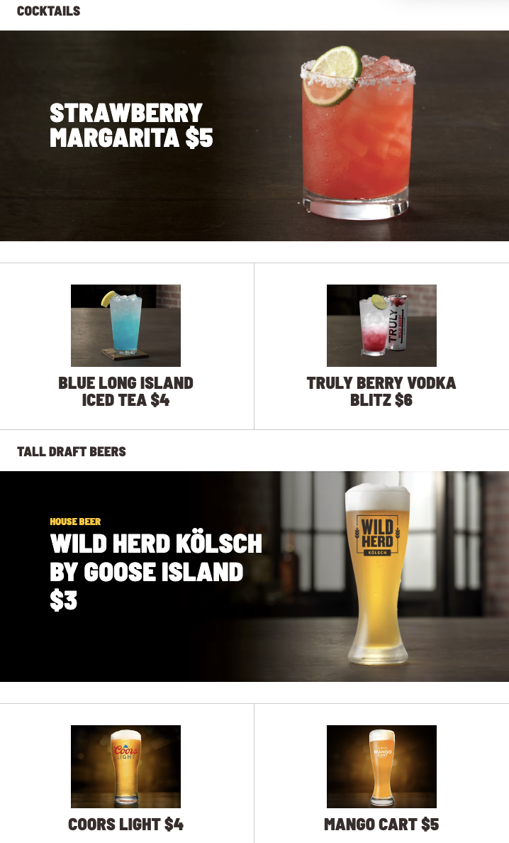 Drink Menu