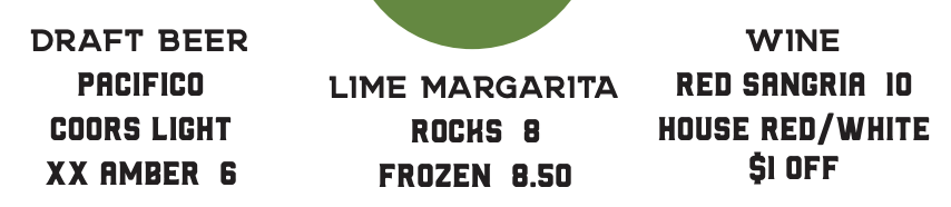 Drink Menu