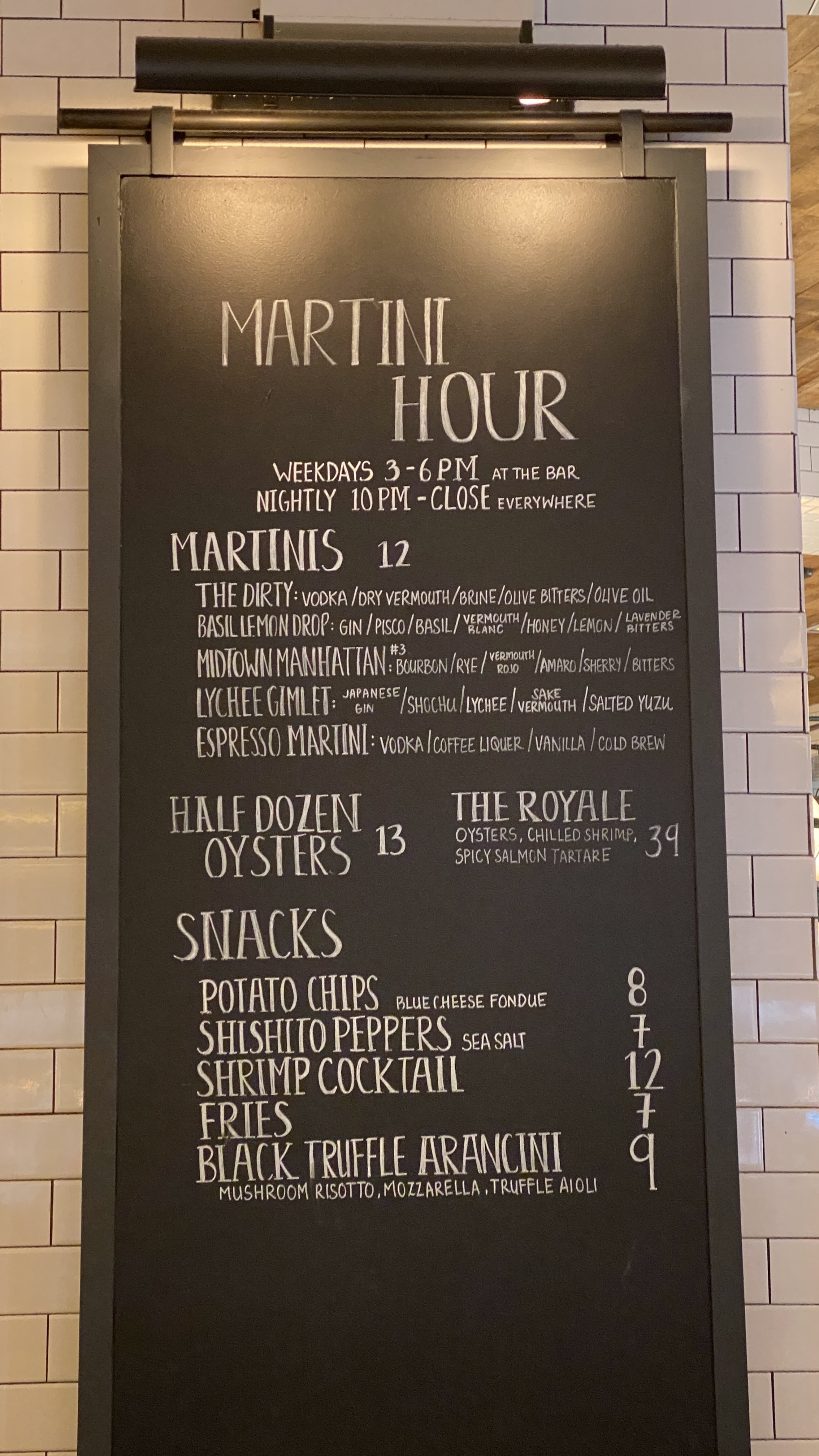 Food & Drink Menu