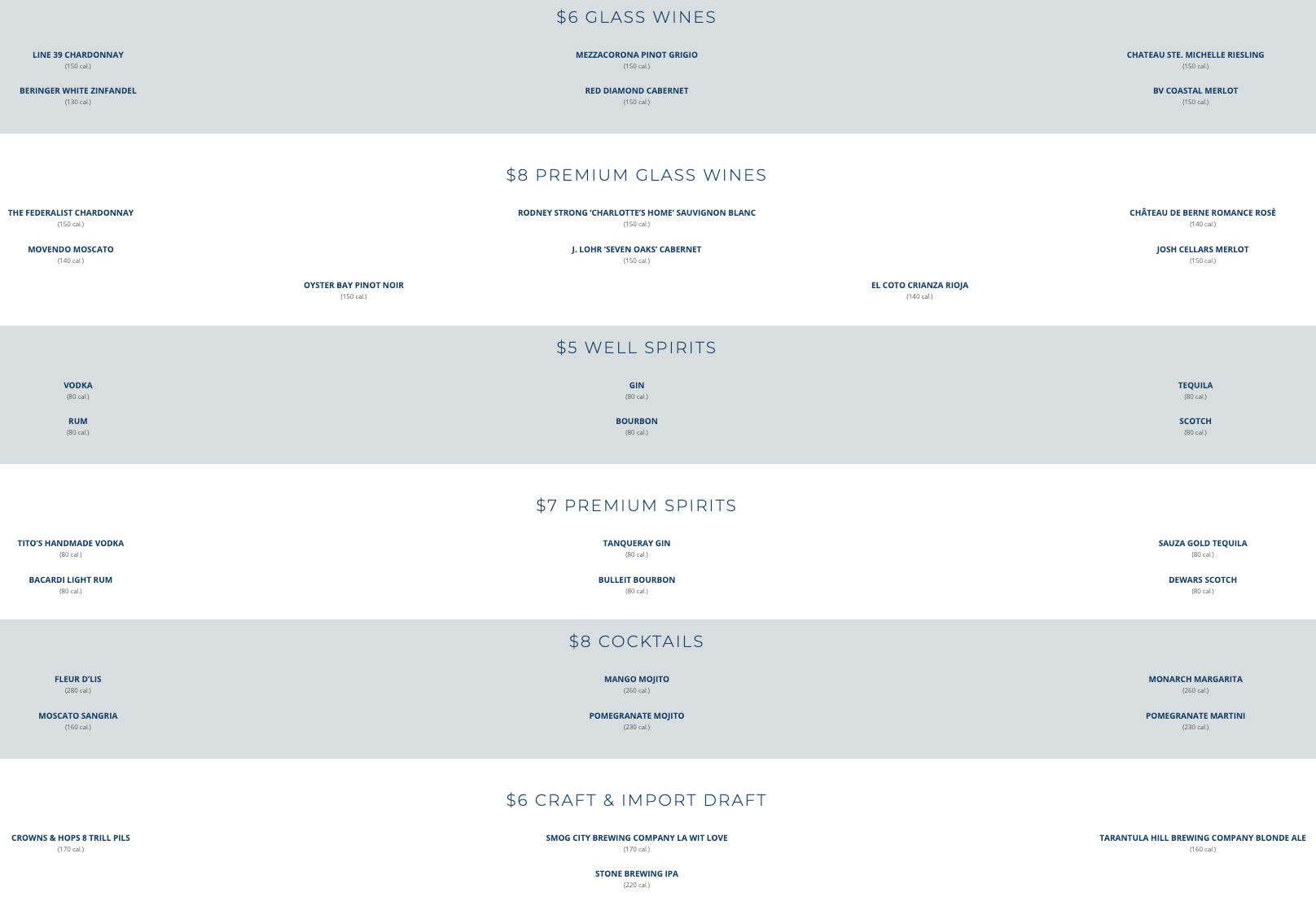 Drink Menu