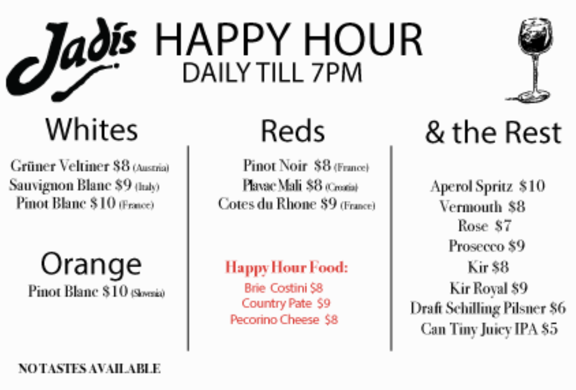 Food & Drink Menu