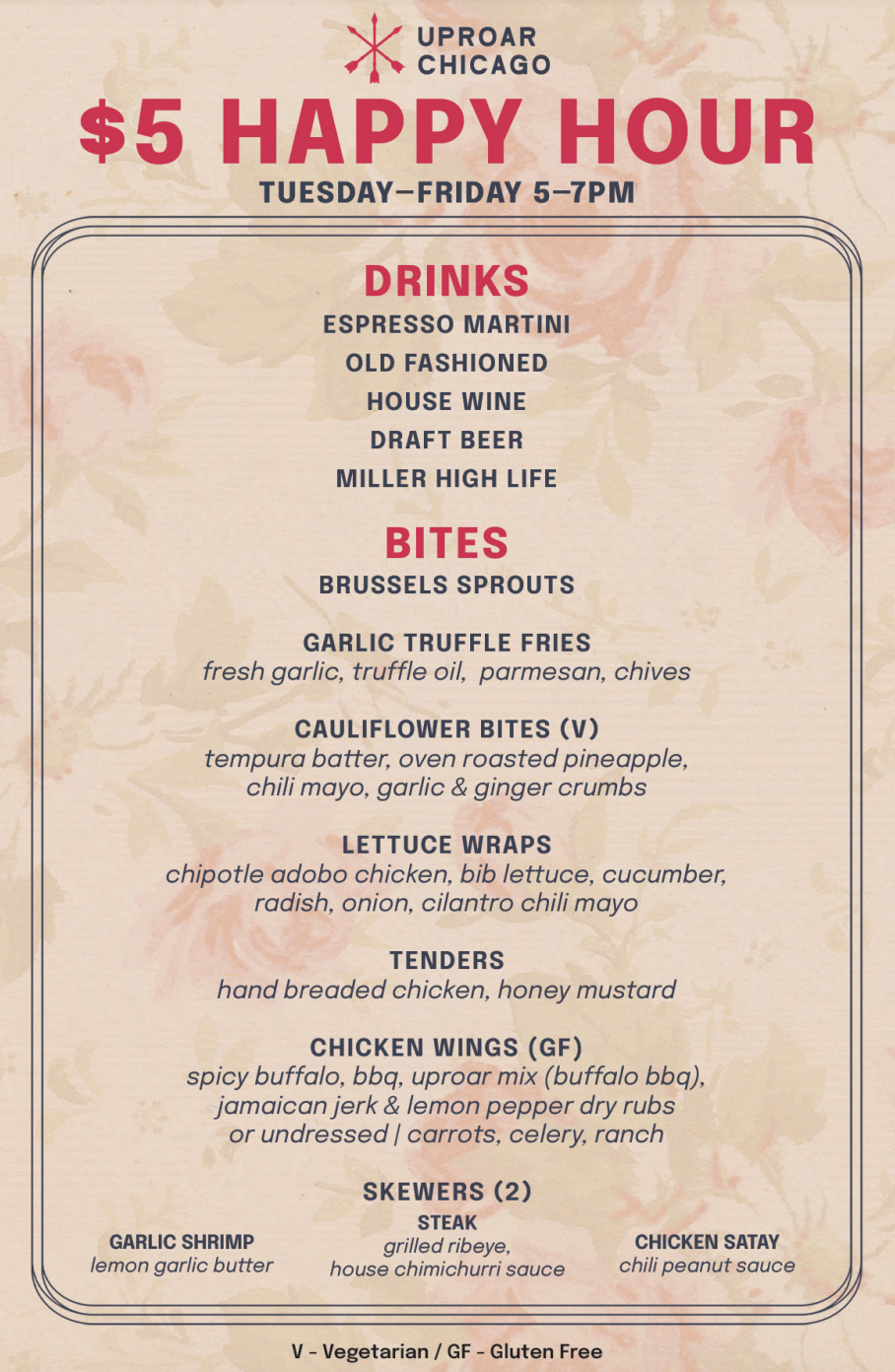 Food & Drink Menu
