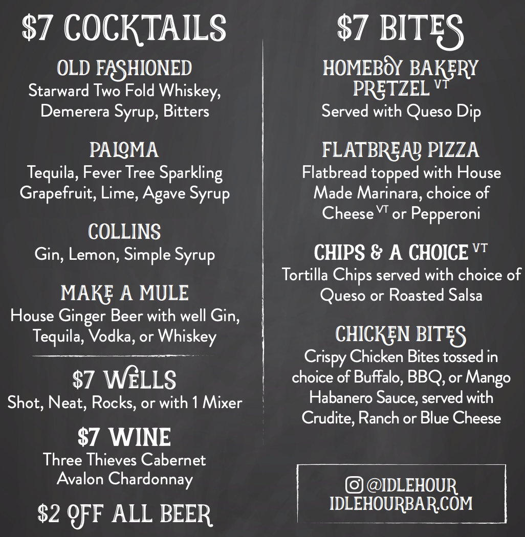 Food & Drink Menu