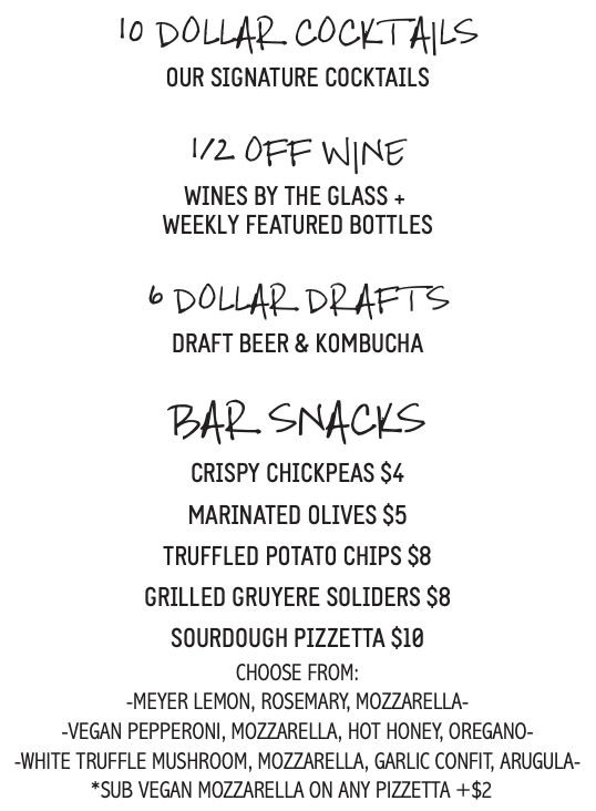 Food & Drink Menu
