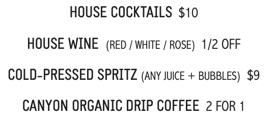 Drink Menu