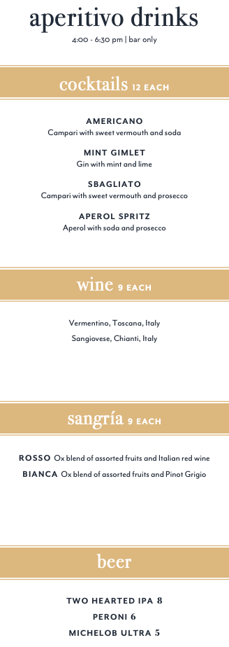 Drink Menu