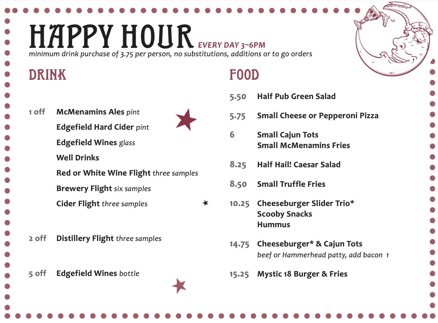 Food & Drink Menu
