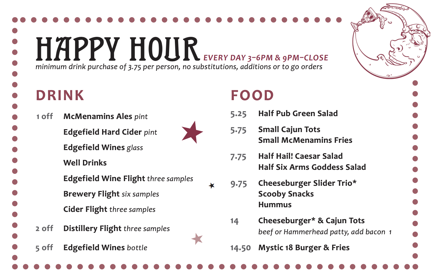 Food & Drink Menu