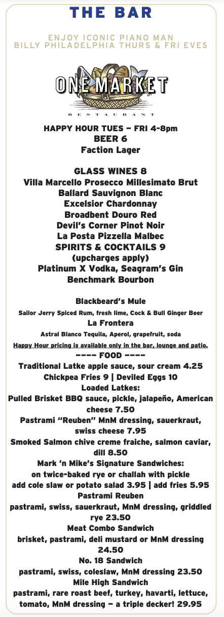 Food & Drink Menu