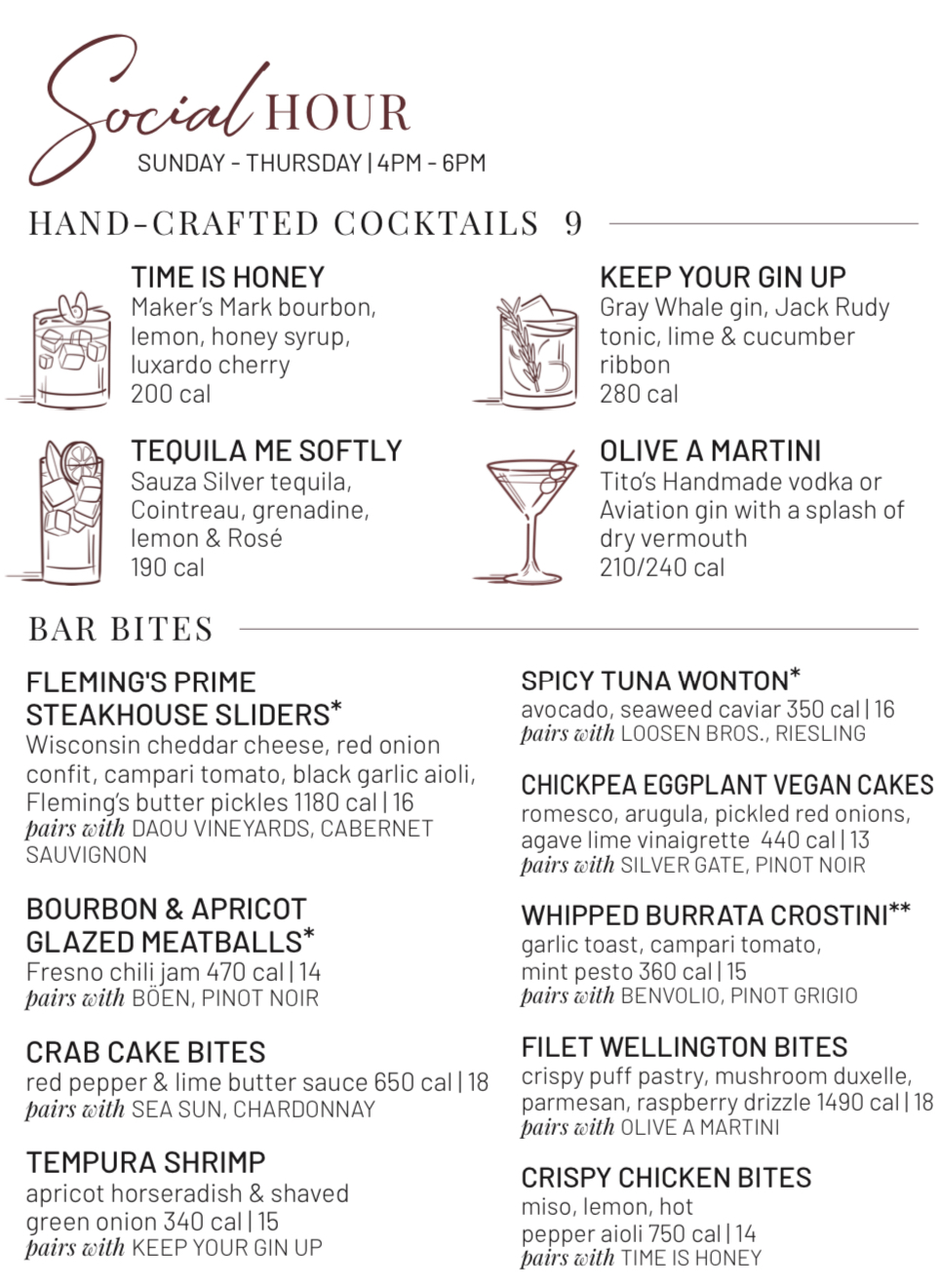 Food & Drink Menu