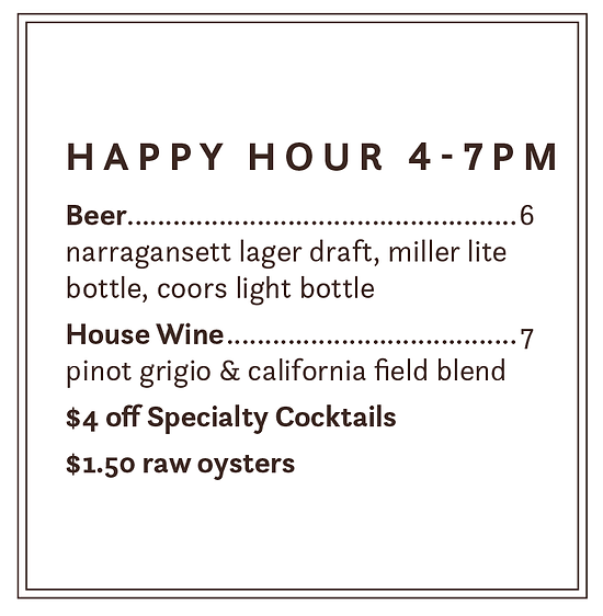 Food & Drink Menu