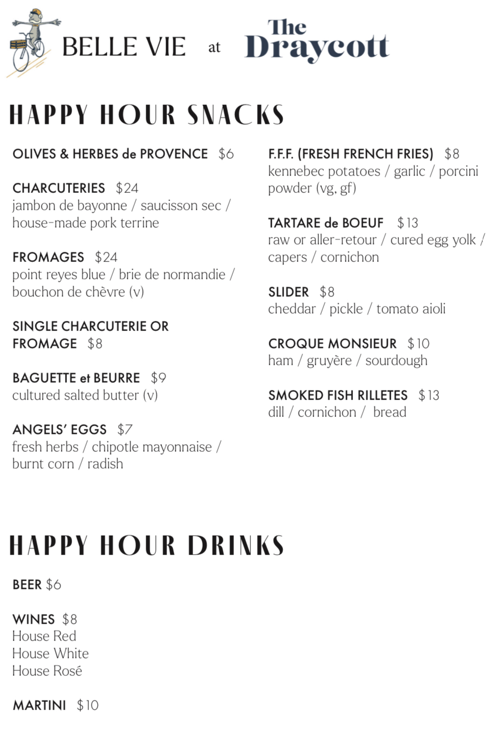 Food & Drink Menu