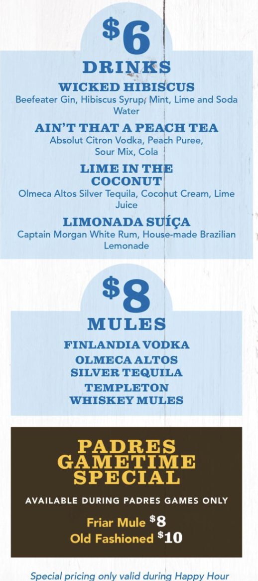 Drink Menu