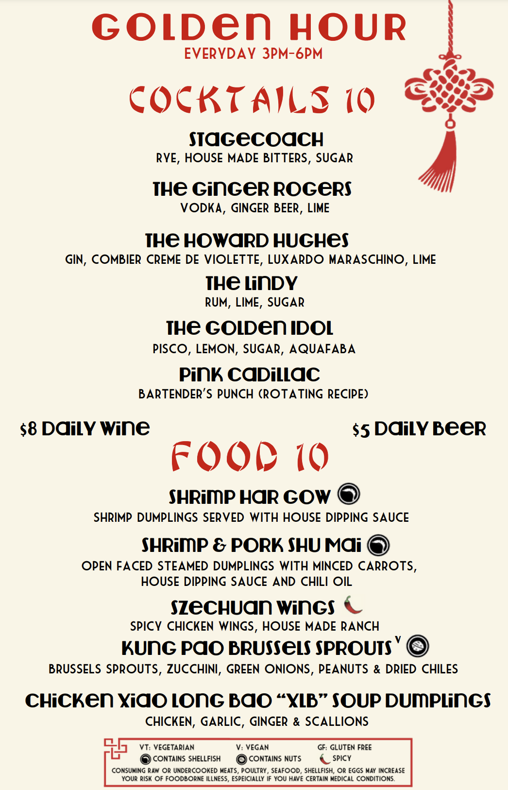 Food & Drink Menu