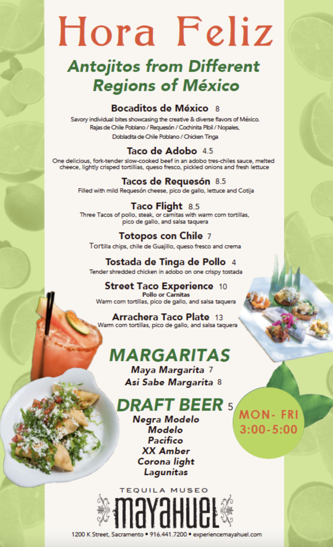 Food & Drink Menu