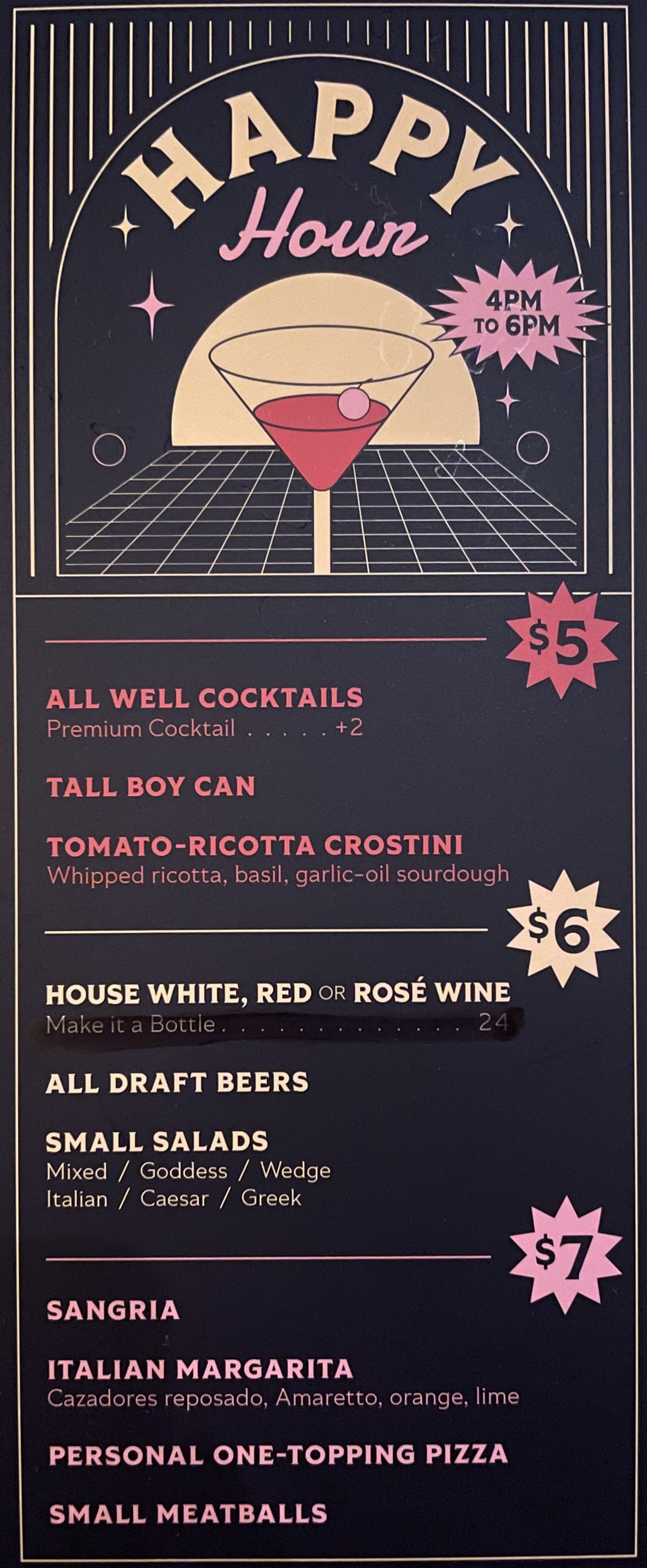 Food & Drink Menu