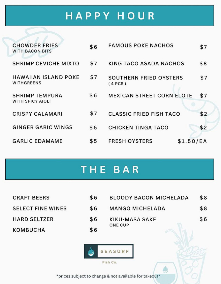 Food & Drink Menu