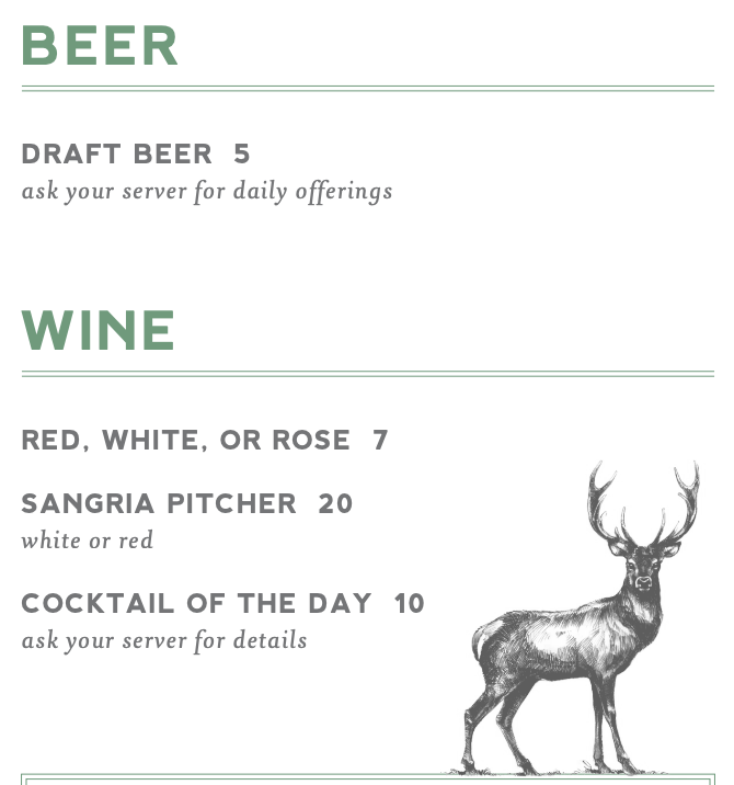 Drink Menu