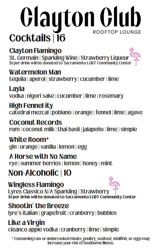 Drink Menu