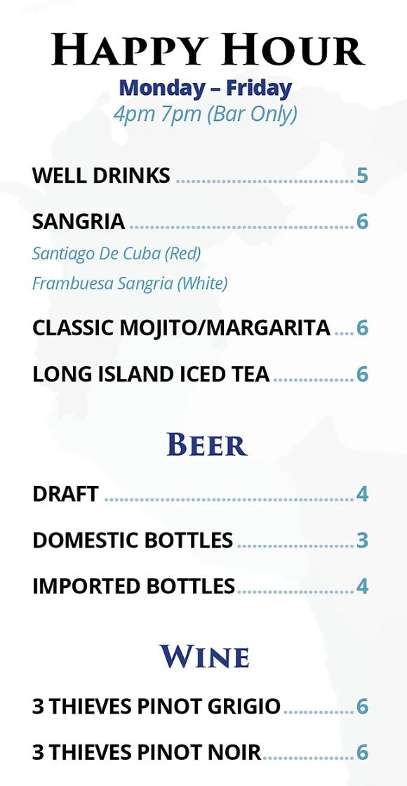 Drink Menu